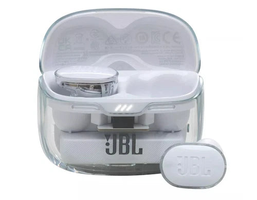 JBLTBUDSGWHTAM - JBL Tune Flex True Wireless Noise Cancelling Earbuds Ghost