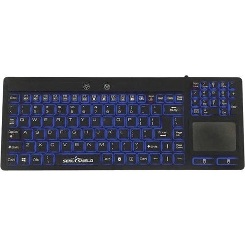 S108PG - Seal Shield Seal Glow Series Waterproof Silicone Backlit Keyboard