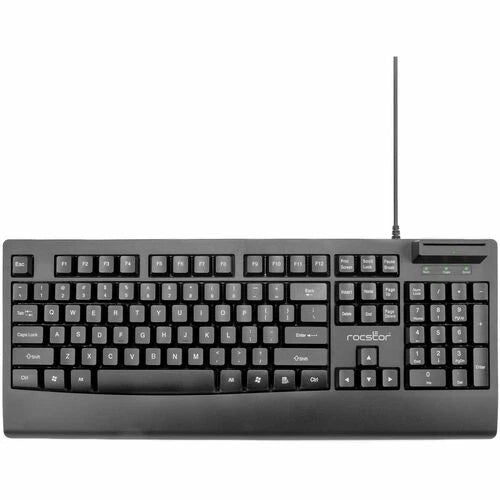 Y10P038-B1 - Rocstor KS18 Security USB Keyboard Built-in Smart Card Reader