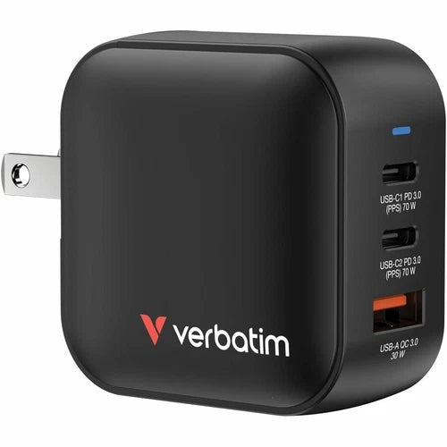 32229 - Verbatim Mini GaN Charger 70W 3 Port