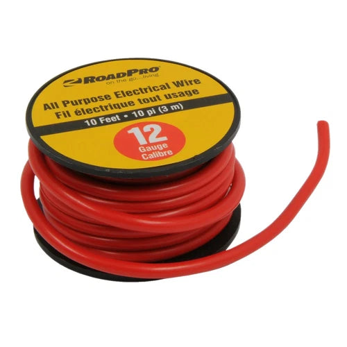 RP1210 - Roadpro Primary Wire 12ga/10' Spooled /asst