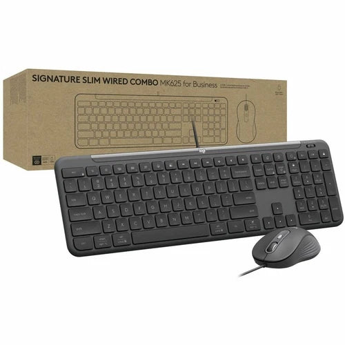 920013303 - Logitech Signature Slim Wired Combo MK625 Optical Wired Mouse