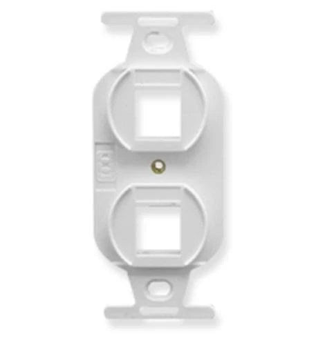 IC107DPIWH - ICC 2-Port Electrical Insert 2 x Total Number of White ABS