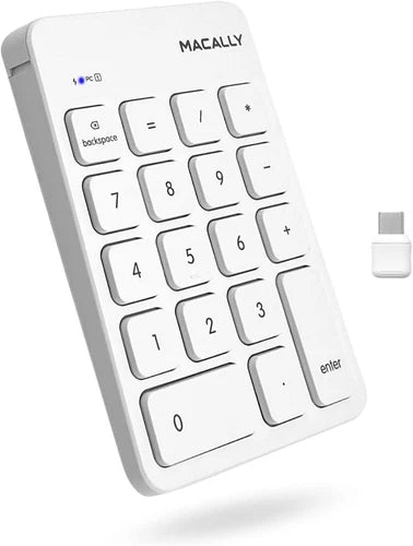RFCNUMKEY - Macally Wireless Rf USB-C Number Pad Wrls USB-C Numeric Keypad