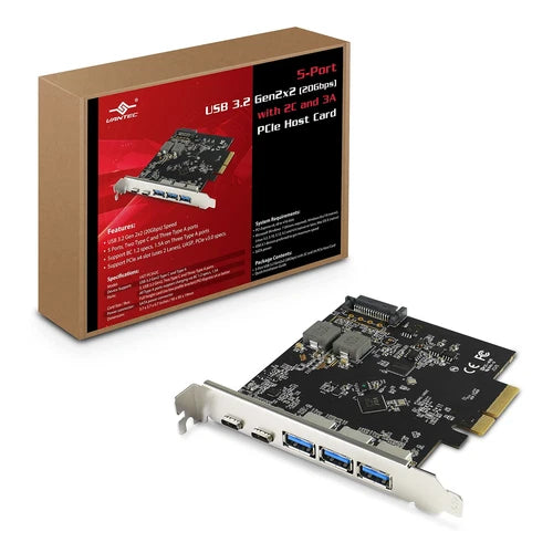 254507 - Vantec Cc 5pt USB3.2 Gen2x2 20gbps