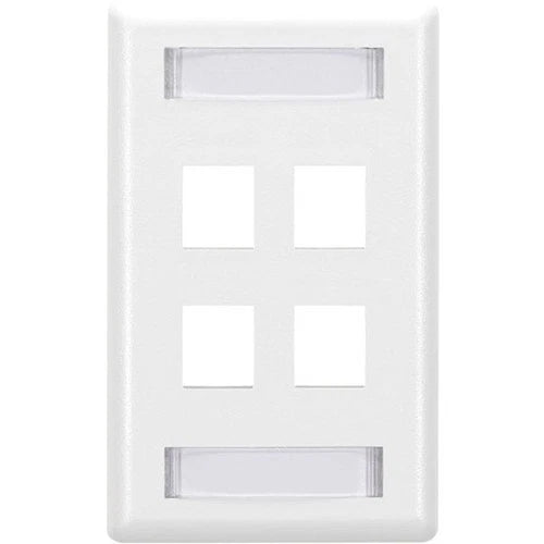 WPT476 - Black Box GigaStation2 4 Socket Network Faceplate