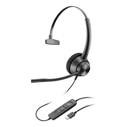 760Q8AA - Poly EncorePro 310 USB-C Monoaural Headset TAA Mono USB Type C Wired 20