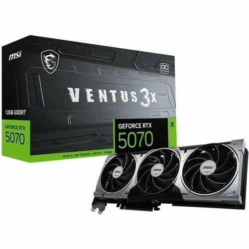G507012V3C - MSI RTX 5070 12G VENTUS 3X OC 12GB GDDR7 Graphic Card