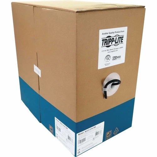 N22301KBK - Tripp Lite 1000ft Cat6a 10G Solid Core UTP Ethernet Cable