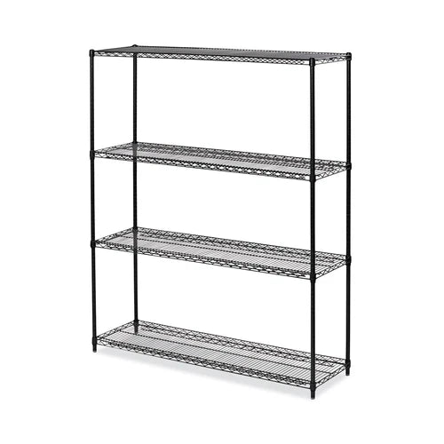 ALESW206018BA - Alera AllPurpose Wire Shelving Starter Kit 4-Shelf 60x18x72