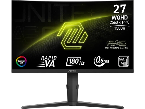 MAG275CQRFQDE2 - MSI MAG 275CQRF QD E2 27" Class WQHD Curved Screen Gaming LCD Monitor