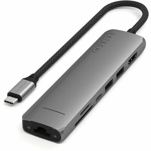 ST-P7SM - Satechi 7-in-1 USB-C Slim Multiport Adapter Ethernet