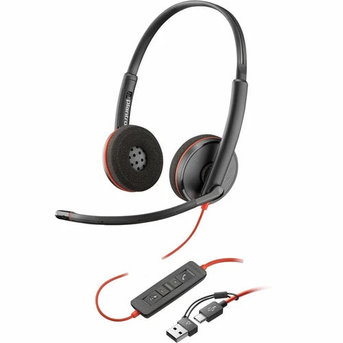 8S0M0A6ABA - Poly POLY BW C3220 Binaural On-Ear Wired USB-C Headset