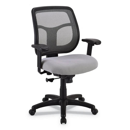 MT9400SR - Raynor Group Eurotech Apollo Mid-Back Mesh Chair Silver/Black