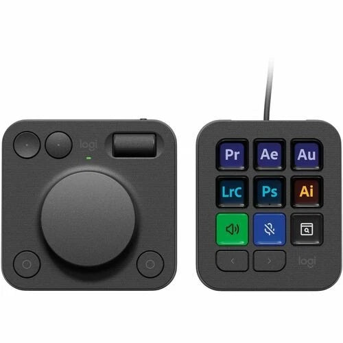 920-012660 - Logitech MX Creative Console Programmable Keypad 9 Customizable LCD Keys