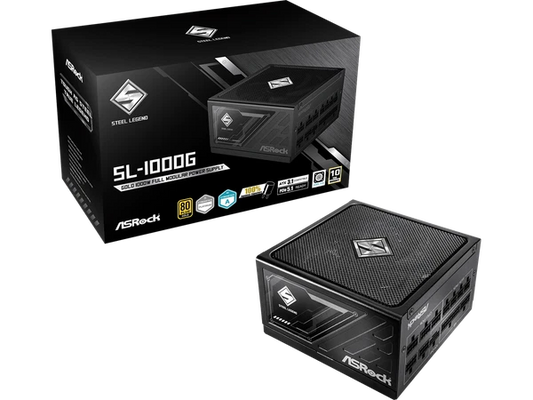 SL-1000G - ASRock 1000 W ATX3.1 & PCIe5.1 80 PLUS GOLD Full Modular Powe