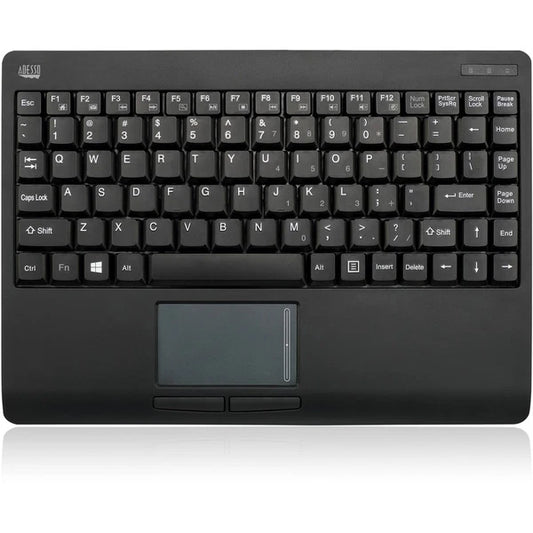 WKB4110UB - Adesso SlimTouch 4110 Wireless 87 Key Mini Touchpad Keyboard