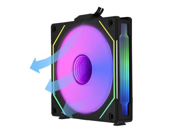 UF-RSLIN120-1B - Lian Li Uni Fan Sl Infinity 120 RGB Black Reverse Blade Version