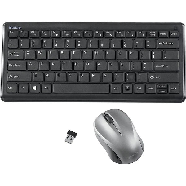 70739 - Verbatim Silent Wireless Compact Keyboard and Mouse