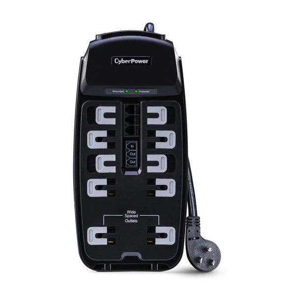 P1008T - CyberPower 10-Outlet Home Office Surge Protection 125V