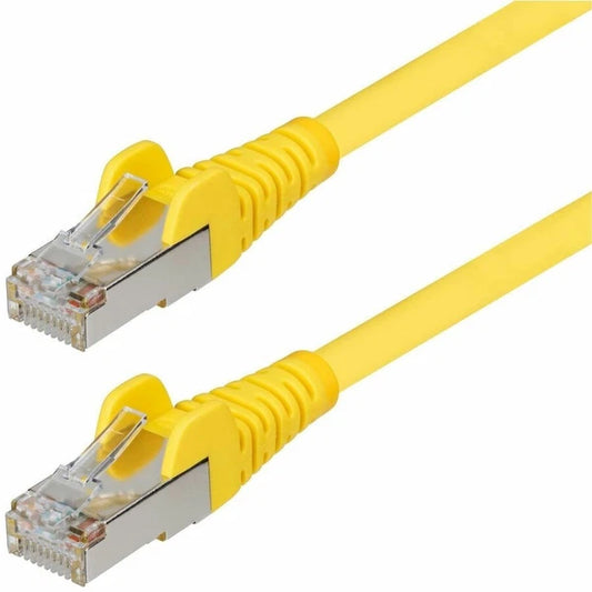 NLYL25FCAT6APATCH - StarTech 25ft Yellow CAT6a Snagless RJ45 10GbE 100W PoE++ Ethernet Cable