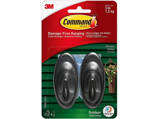 17086S-AWES - Command Outdoor Medium Slate Terrace Hooks