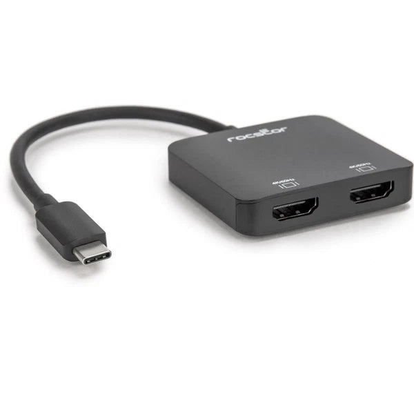Y10A203B1 - Rocstor Premium USB-C to Dual HDMI Multi Monitor Adapter