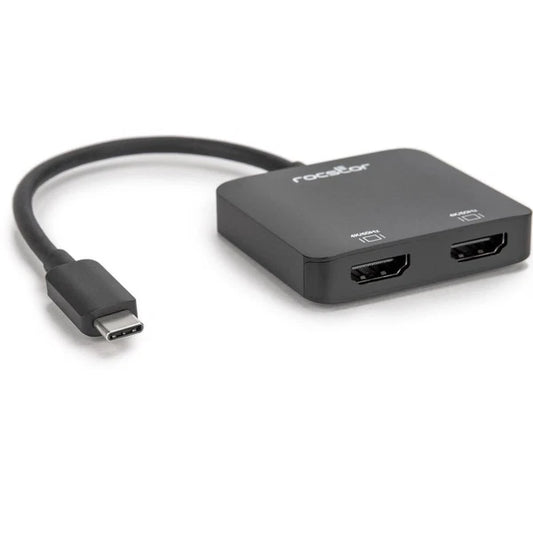 Y10A203B1 - Rocstor Premium USB-C to Dual HDMI Multi Monitor Adapter