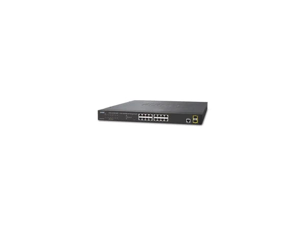GS-4210-16T2S - Planet 16-Port Layer 2 Managed Gigabit Ethernet Switch