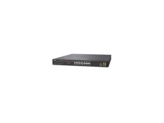 GS-4210-16T2S - Planet 16-Port Layer 2 Managed Gigabit Ethernet Switch