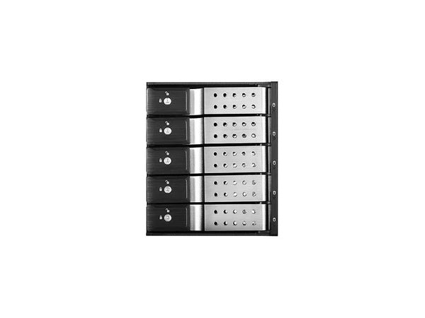 BPN-DE350HD-SILVER - iStarUSA Trayless 3 x 5.25" to 5 x 3.5" 12Gb/s HDD Hot-swap Rack