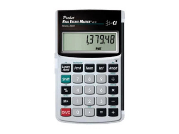 CAL3400 - Carolina CALC IND 3400 POCKET REAL ESTATE MASTER