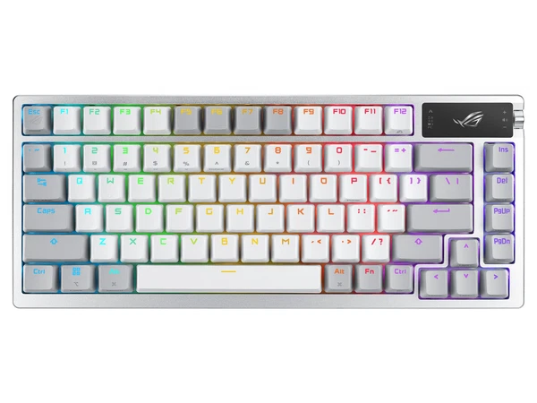 90MP031B-BKAA11 - Asus ROG Azoth 75 Wireless DIY Custom Gaming Keyboard OLED display Gasket-Mount