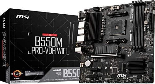 B550M - AMD MSI PRO-VDH WIFI Desktop Motherboard