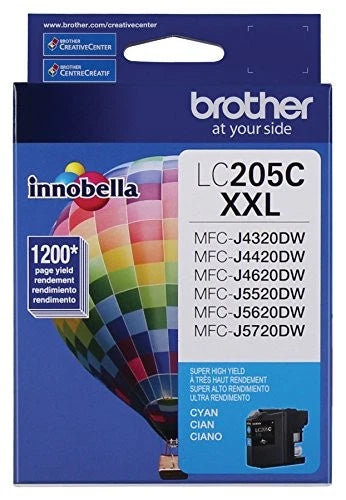 LC205C - Brother Innobella Ink Cartridge Cyan Inkjet Super High Yield
