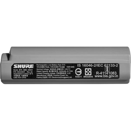 SB904 - Shure Lithium-Ion Rechargeable Battery