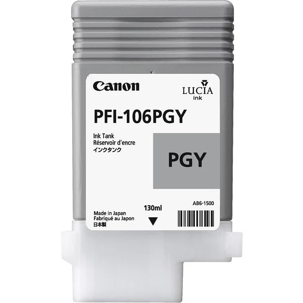 6631B001AA - Canon Lucia EX PFI-106PGY Ink Cartridge Photo Gray