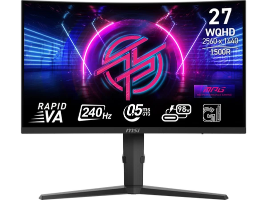 275CQRXF - MSI 27" 240 Hz Rapid VA QHD Gaming Monitor 2560 x 1440 2K