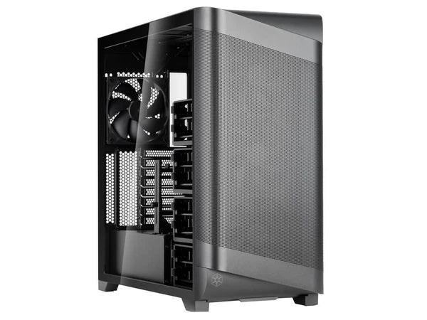 CS-SEA2Y-BG - SilverStone SETA A2 Black Steel Plastic Tempered Glass ATX Mid Tower Compute