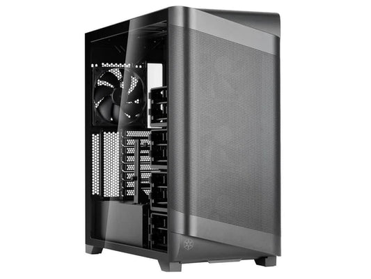 CS-SEA2Y-BG - SilverStone SETA A2 Black Steel Plastic Tempered Glass ATX Mid Tower Compute