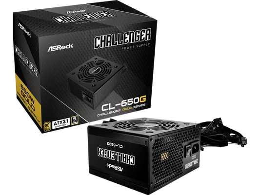 CL-650G - ASRock 650 W ATX3.1 80 PLUS GOLD Non-Modular Power Supply