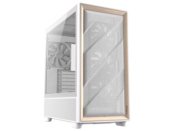 FLUXWH - Antec FLUX Wood White 5 x PWM Fans High-Airflow Front Panel