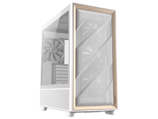 FLUXWH - Antec FLUX Wood White 5 x PWM Fans High-Airflow Front Panel