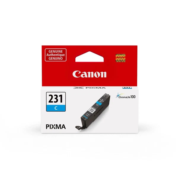 6675C001 - Canon ChromaLife100 CLI-231 Standard Yield Inkjet Ink Cartridge Cyan