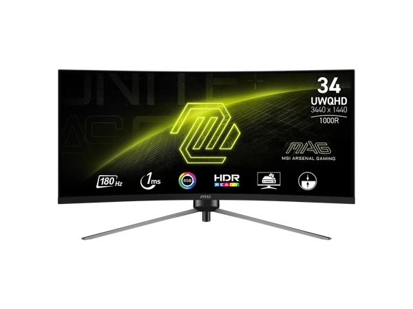 MAG345CQR - MSI MAG 345CQR 34" Class UW-QHD Curved Screen Gaming LED Monitor 21:9