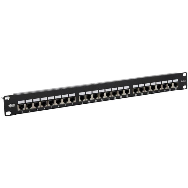 N252024SHK - Tripp Lite Cat5e Cat6 Patch Panel 24-Port Shielded Krone IDC 568B RJ45