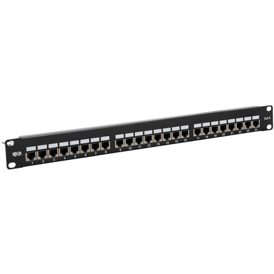 N252024SHK - Tripp Lite Cat5e Cat6 Patch Panel 24-Port Shielded Krone IDC 568B RJ45