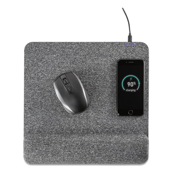 32304 - Allsop Powertrack Plush Wireless Charging Wrist Rest Mousepad