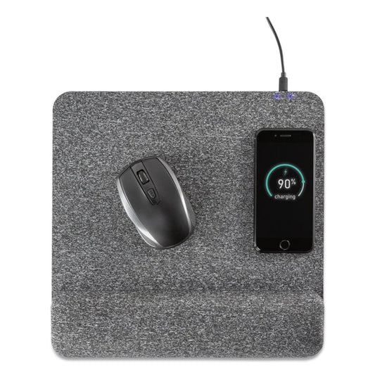 32304 - Allsop Powertrack Plush Wireless Charging Wrist Rest Mousepad