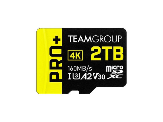 TPPMSDX2TIA2V3003 - Team 2TB Pro+ microSDXC UHS-I/U3 Class 10 Memory Card